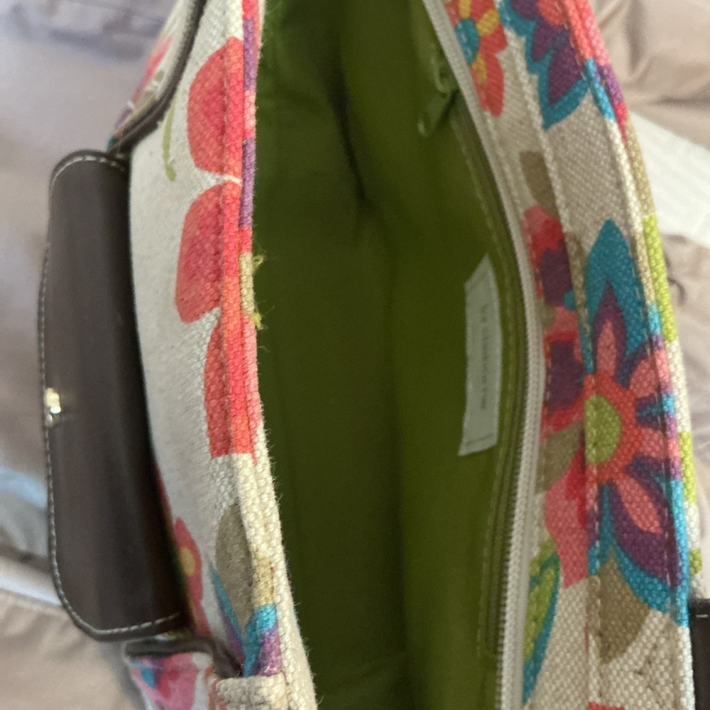 Liz Claiborne Purse Floral Heritage Mosaic New - Picture 7 of 8